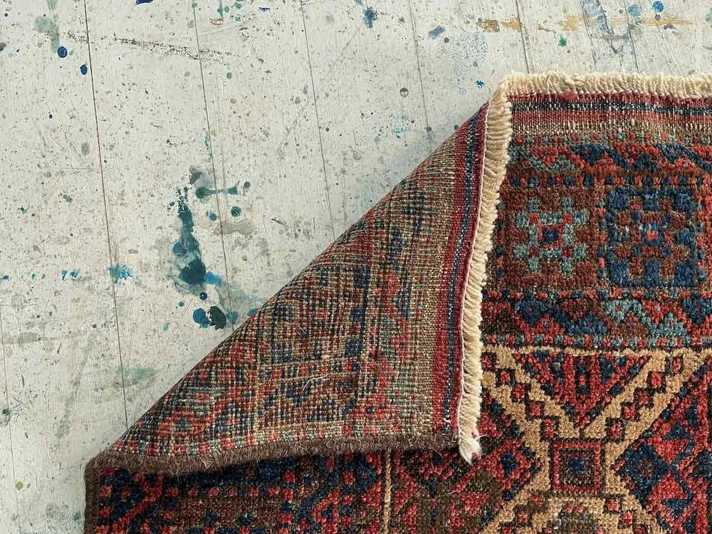 ラグ Baluch rug Antique Baluch Rug, 3x5 — Weft & Wool